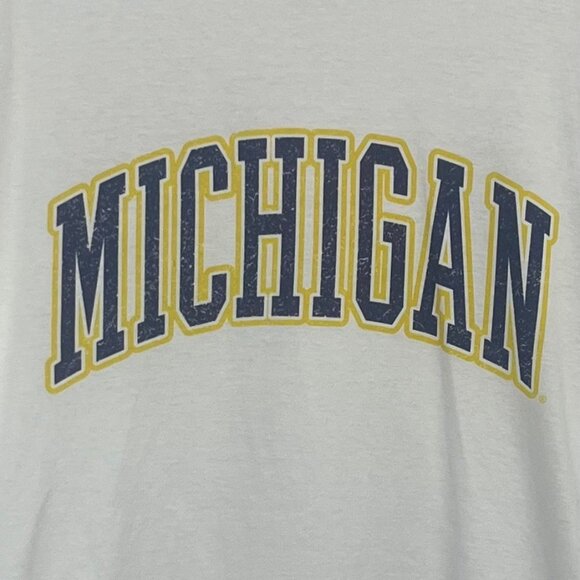 University of Michigan Wolverines Tshirt Mens Large White New Port & Company - Picture 5 of 10